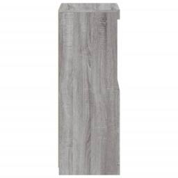 Berkfield Home Sideboard with LED Lights Grey Sonoma 41x37x100 cm - Size: 41 x 37 x 100 cm - thumbnail 8