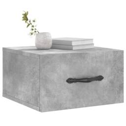 Berkfield Home Wall-mounted Bedside Cabinets 2 pcs Concrete Grey 35x35x20 cm - Size: 35 x 35 x 20 cm - thumbnail 3