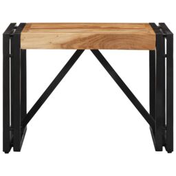 Berkfield Home Coffee Table 50x50x35 cm Solid Wood Acacia in Brown - Size: 50 x 50 x 35 cm - thumbnail 2