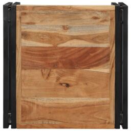 Berkfield Home Coffee Table 50x50x35 cm Solid Wood Acacia in Brown - Size: 50 x 50 x 35 cm - thumbnail 4