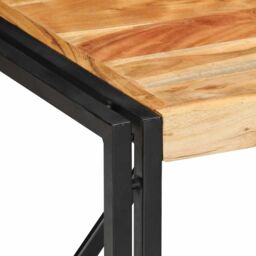 Berkfield Home Coffee Table 50x50x35 cm Solid Wood Acacia in Brown - Size: 50 x 50 x 35 cm - thumbnail 5