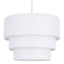 First Choice Lighting Pair of White 3 Tier Ceiling Light Shades - thumbnail 2