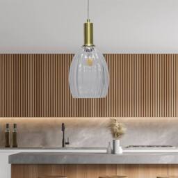 First Choice Lighting Celine - Satin Brass Ceiling Pendant Flex Suspension Kit for Shades in Gold - thumbnail 3