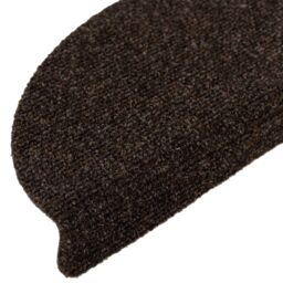 Berkfield Home Self-adhesive Stair Mats 10 pcs Brown 56x17x3 cm Needle Punch - Size: Medium - thumbnail 6