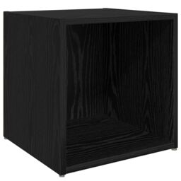 Berkfield Home TV Cabinet Set with Shelf with Storage 8 pcs Black Oak Engineered Wood - thumbnail 5