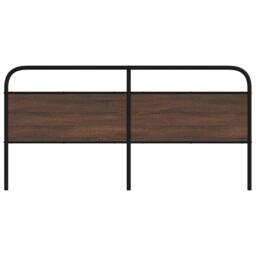 Berkfield Home Headboard Brown Oak 180 cm Steel & Engineered Wood