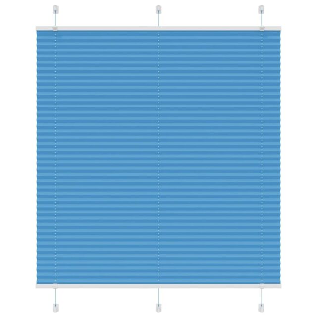 Berkfield Home Pleated Blind Blue 115x150 cm Fabric Width 114.4 cm Polyester - image 1