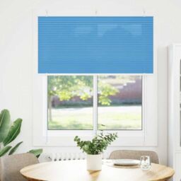 Berkfield Home Pleated Blind Blue 115x150 cm Fabric Width 114.4 cm Polyester - thumbnail 2