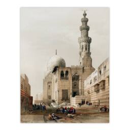 Artery8 David Roberts Framed Wall Art Print Tombs of the Khalifs at Cairo in Brown - Size: A4 - thumbnail 3