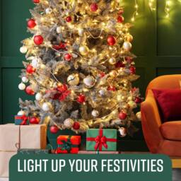 Globrite 100 LED Christmas Fairy String Lights Battery-Operated - Warm White - thumbnail 2