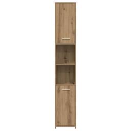 Berkfield Home Durable 3 Piece Bathroom Furniture Set Artisan Oak Engineered Wood in Brown - thumbnail 6