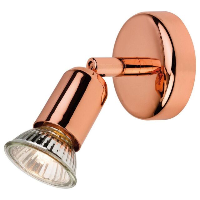 Netlighting Runner 1 Light Single Wall Spotlight Copper GU10