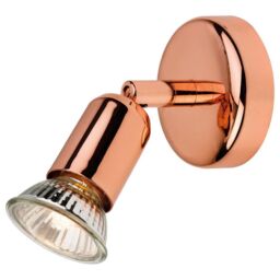 Netlighting Runner 1 Light Single Wall Spotlight Copper GU10