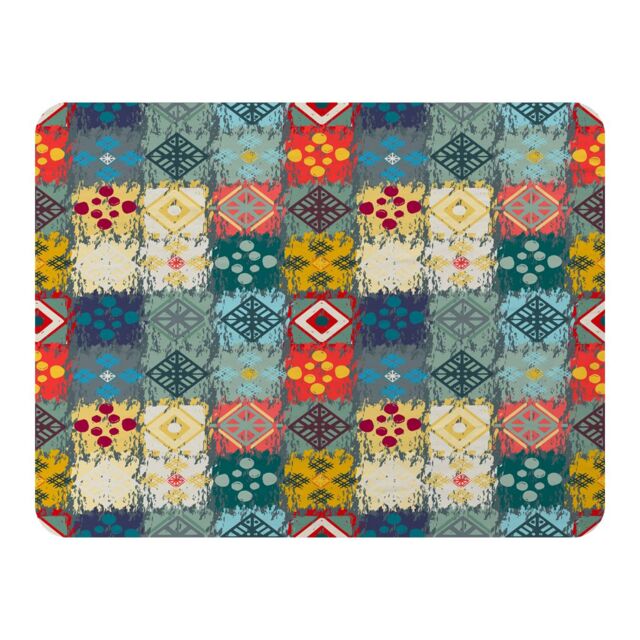 Benjamin Tate Design Tribal Art Boho Blanket in Natural - Size: 120 cm x 150 cm - image 1