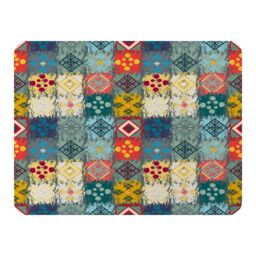 Benjamin Tate Design Tribal Art Boho Blanket in Natural - Size: 120 cm x 150 cm - thumbnail 1