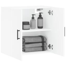 Berkfield Home Wall Cabinet White 60x31x60 cm Engineered Wood - Size: 60 x 31 x 60 cm - thumbnail 4