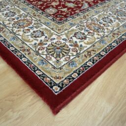 The Rug Shop UK Border Floral Red Traditional Machine Made Easy to clean Area Rug - Size: 160 cm x 230 cm - thumbnail 8