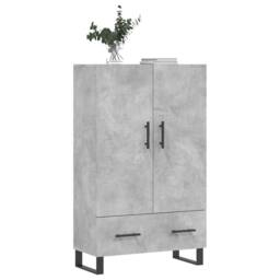 Berkfield Home Highboard Concrete Grey 69.5x31x115 cm Engineered Wood - thumbnail 3