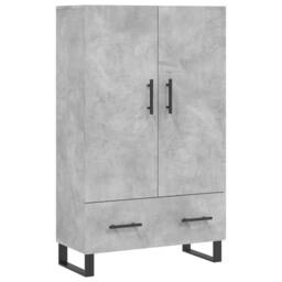 Berkfield Home Highboard Concrete Grey 69.5x31x115 cm Engineered Wood - thumbnail 1