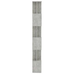 Berkfield Home Book Cabinet/Room Divider Concrete Grey 80x24x192 cm Engineered Wood - Size: 80 x 24 x 192 cm - thumbnail 6