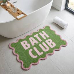 Garden Greatness Nylon Printed Bathroom Bath Club Mat - Size: 45 cm width x 75 cm drop - thumbnail 1