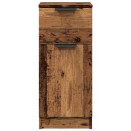 Berkfield Home Sideboards 2 pcs Old Wood 30x30x70 cm Engineered Wood in Brown - Size: 30 x 30 x 70 cm - thumbnail 5