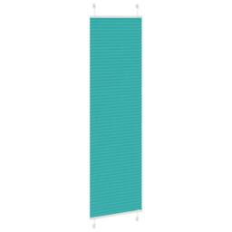 Berkfield Home Pleated Blind Petrol Green 65x200 cm Fabric Width 64.4 cm Polyester - thumbnail 3