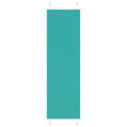 Berkfield Home Pleated Blind Petrol Green 65x200 cm Fabric Width 64.4 cm Polyester - thumbnail 2