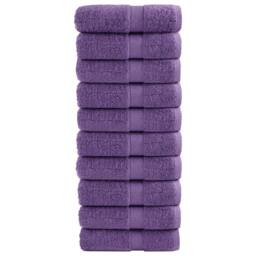 Berkfield Home Premium Soap Towels SOLUND 10 pcs Purple 30x30 cm 600 gsm - thumbnail 2