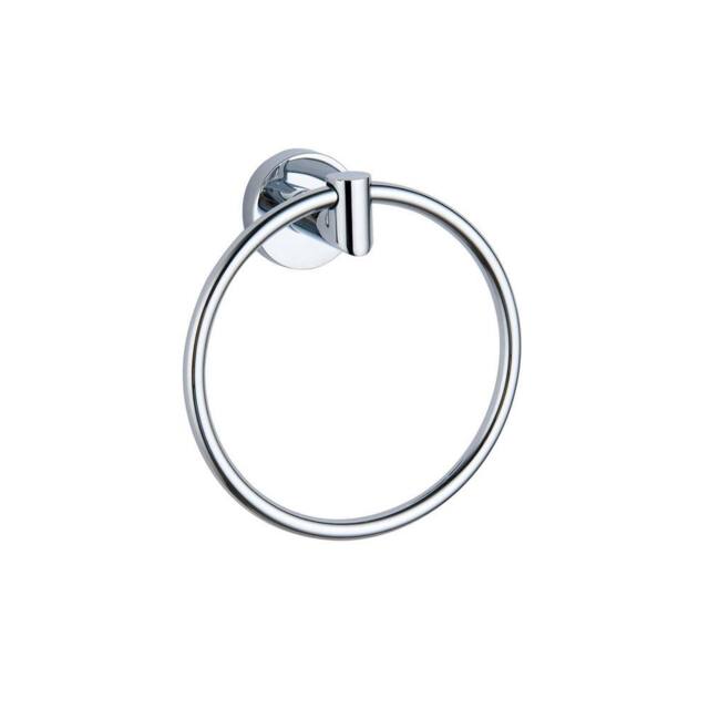 Bathroom Kingdom Melbourne Chrome Round Towel Ring in Silver - image 1