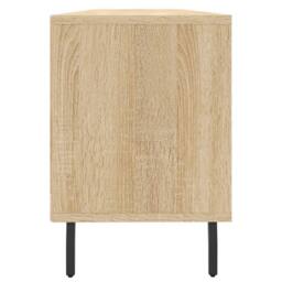 Berkfield Home TV Cabinet Sonoma Oak 150x30x44.5 cm Engineered Wood in Light Tan - thumbnail 7