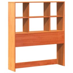 Berkfield Home Bookcase Bed without Mattress Wax Brown 100x200 cm Solid Wood - thumbnail 6