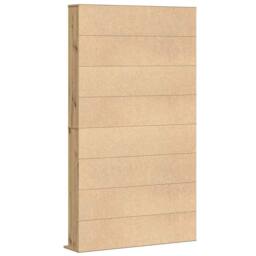 Berkfield Home Modern CD Cabinet in Artisan Oak - 101x23x177.5 cm Made from Engi in Beige - thumbnail 5