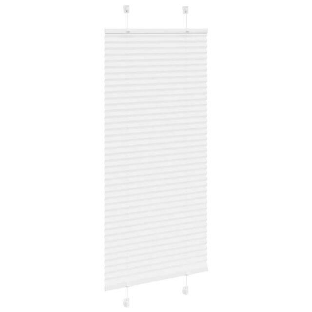 Berkfield Home Pleated Blind White 60x100 cm Fabric Width 59.4 cm Polyester - image 1