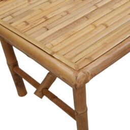 Berkfield Home Coffee Table 90x50x43 cm Bamboo in Brown - Size: 90 x 50 x 43 cm - thumbnail 9