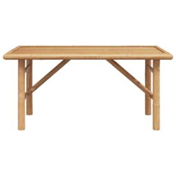 Berkfield Home Coffee Table 90x50x43 cm Bamboo in Brown - Size: 90 x 50 x 43 cm - thumbnail 5