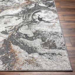Livabliss San Francisco-Abstract Blue Grey Yellow Green Black Modern Marble Living Rug in Dark Brown - Size: 200 cm x 275 cm - thumbnail 5