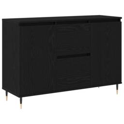 Berkfield Home Sideboard with Doors & Drawers Black Oak 101, 5x35x70 cm - Size: 5 x 35 x 70 cm - thumbnail 1