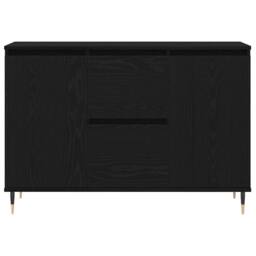 Berkfield Home Sideboard with Doors & Drawers Black Oak 101, 5x35x70 cm - Size: 5 x 35 x 70 cm - thumbnail 6