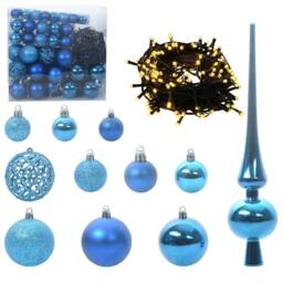 Berkfield Home Stunning Artificial Christmas Tree with 300 LEDs Green & white - thumbnail 6