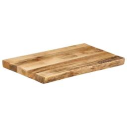 Berkfield Home Table Top Live Edge 60x40x3.8 cm Solid Wood Rough Mango in Brown - thumbnail 3