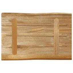 Berkfield Home Table Top Live Edge 60x40x3.8 cm Solid Wood Rough Mango in Brown - thumbnail 5