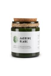 KDMD Greenman Woodwick Soy Candle Jasmine Glade in Green