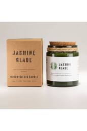 KDMD Greenman Woodwick Soy Candle Jasmine Glade in Green - thumbnail 2