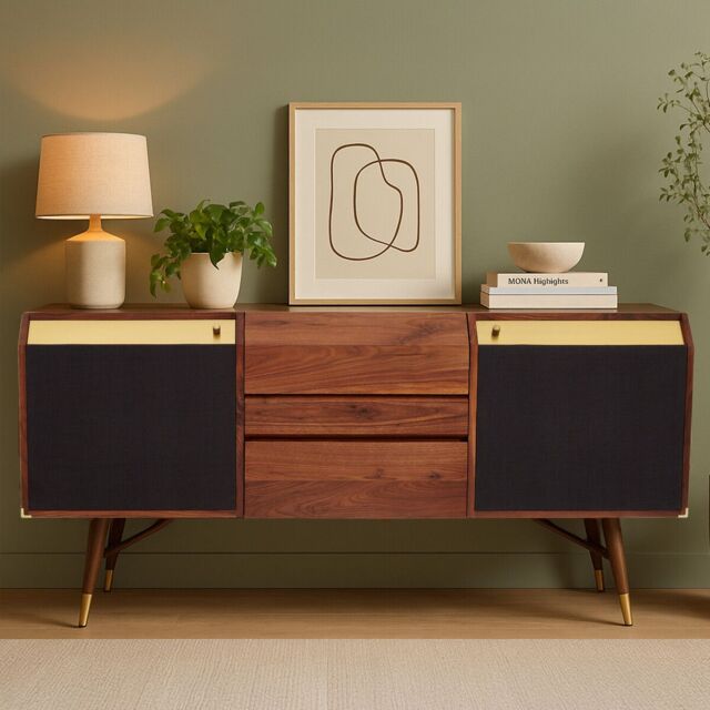 Orsina Timeless Design Sideboard, Retro Appeal Sideboard For Hallway, Ample Storage Space Sideboard For Bedroom - image 1