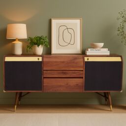 Orsina Timeless Design Sideboard, Retro Appeal Sideboard For Hallway, Ample Storage Space Sideboard For Bedroom - thumbnail 1