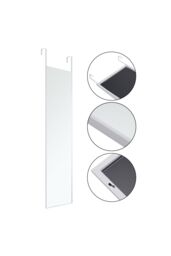 Living and Home 37cm W x 147cm H White Frame Over the Door Full Length Mirror - Size: 37 cm W x 147 cm H - thumbnail 4