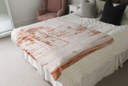 Benjamin Tate Design Bronze Palm Blanket in Natural - Size: 120 cm x 150 cm - thumbnail 3