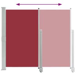 Berkfield Home Patio Retractable Side Awning 160x300 cm Red - thumbnail 4