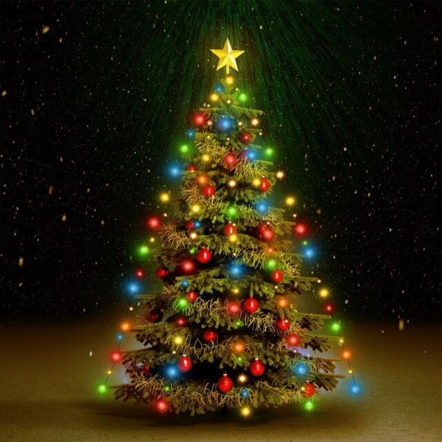 Berkfield Home Christmas Tree Net Lights with 150 LEDs Colourful 150 cm - image 1